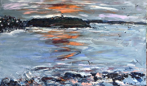 Palm Beach Sunset 150cm x 90cm