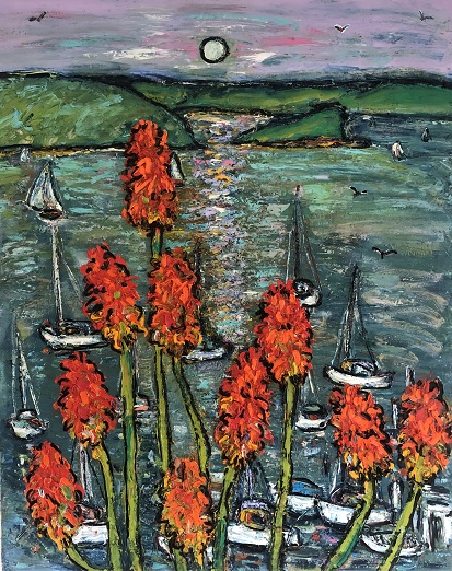 Red Pokers Lion Island and the Moon