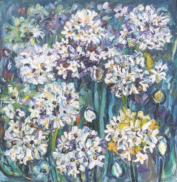Agapanthus 100cm x 100cm