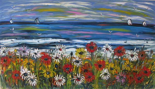Beach Daisies 2.5m x 1.2m